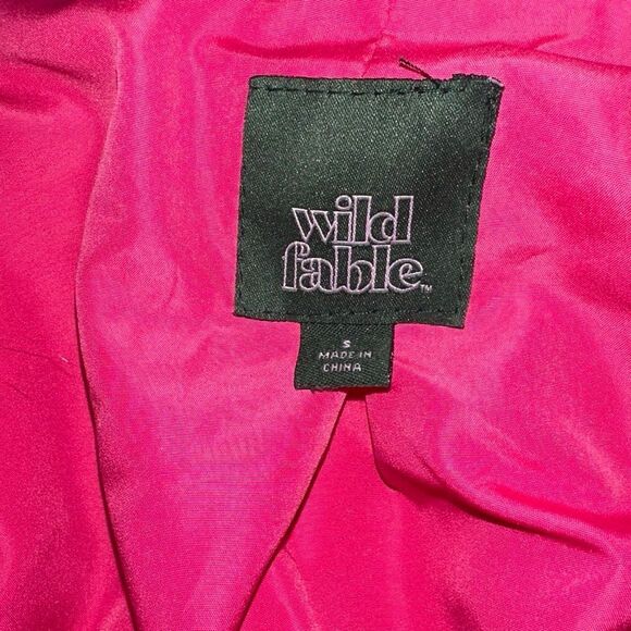 Wild Fable Fusia long faux hair jacket - Picture 3 of 8